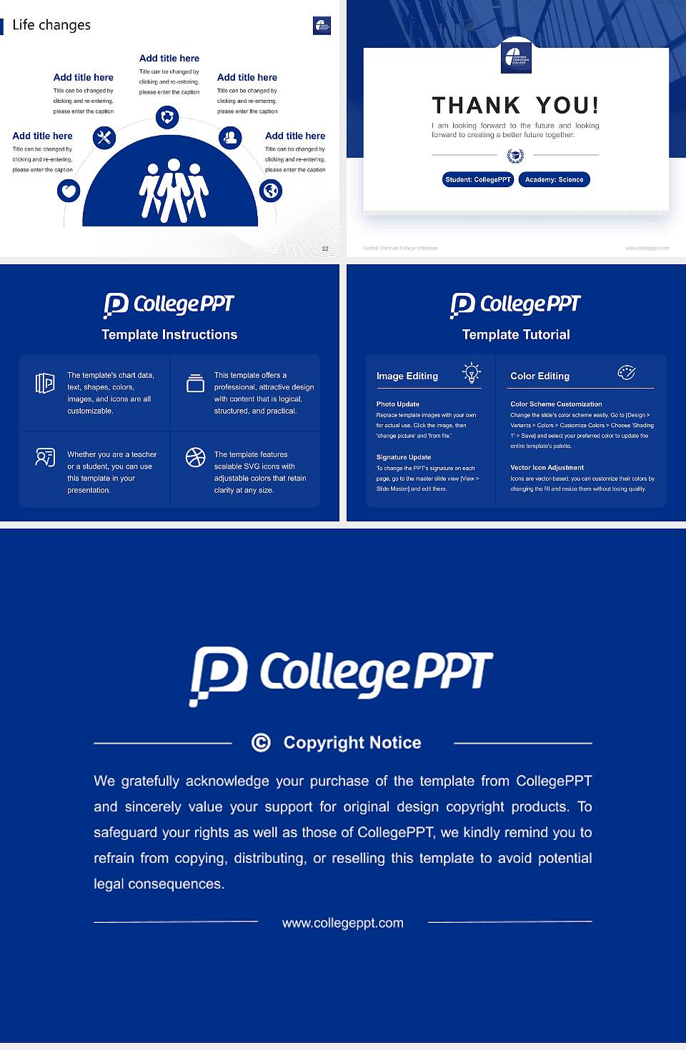 Central Christian College of Kansas National Scholarship Defense PPT Template4:3 ratio PPT effect preview image4
