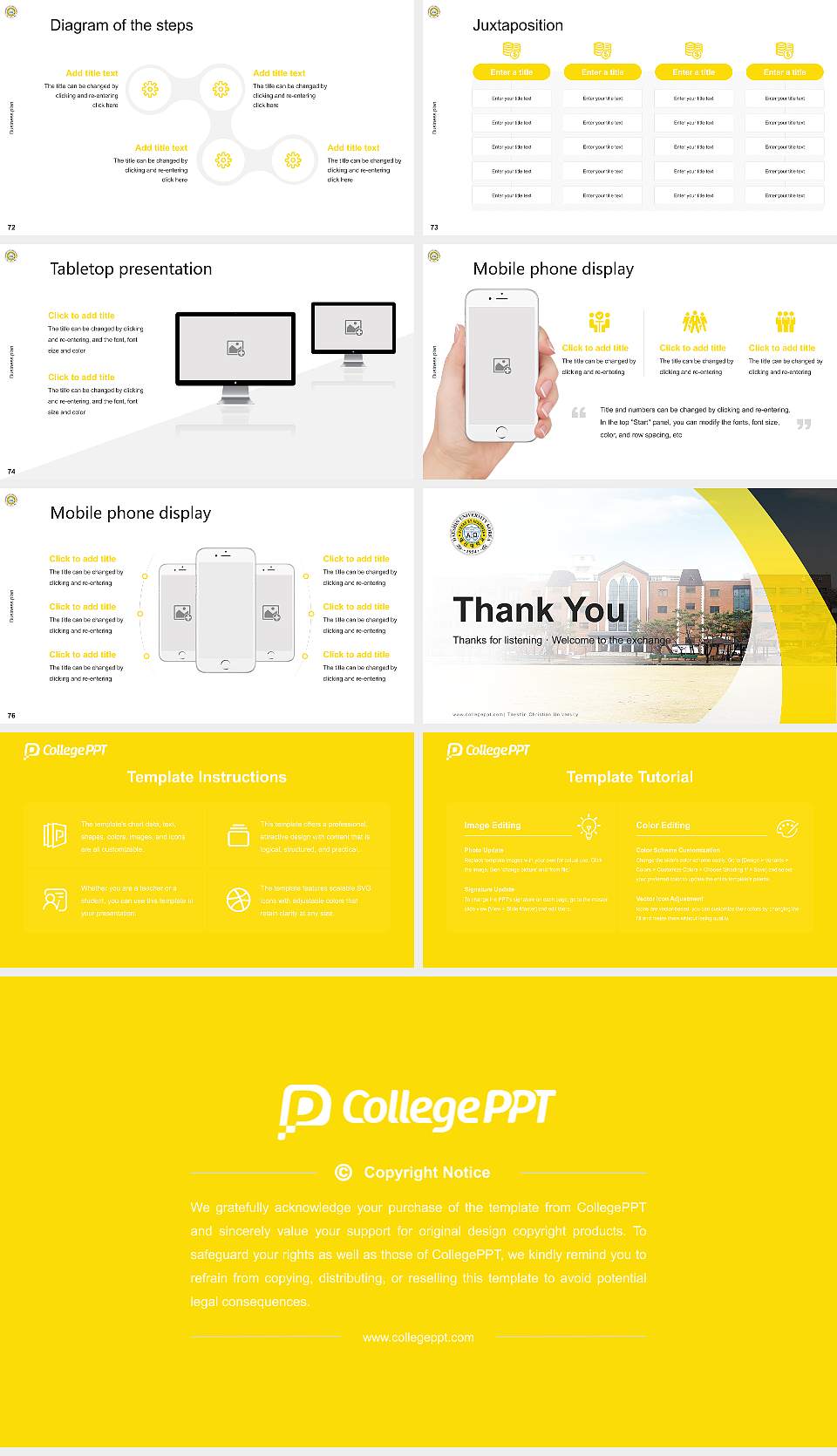 Taeshin Christian University Competition/Entrepreneurship Contest PPT Template16:9 ratio PPT effect preview image9