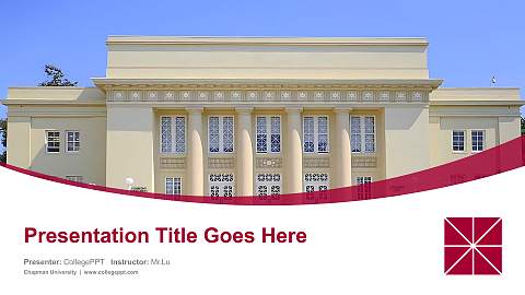 Chapman University Course/Courseware Creation PPT Template