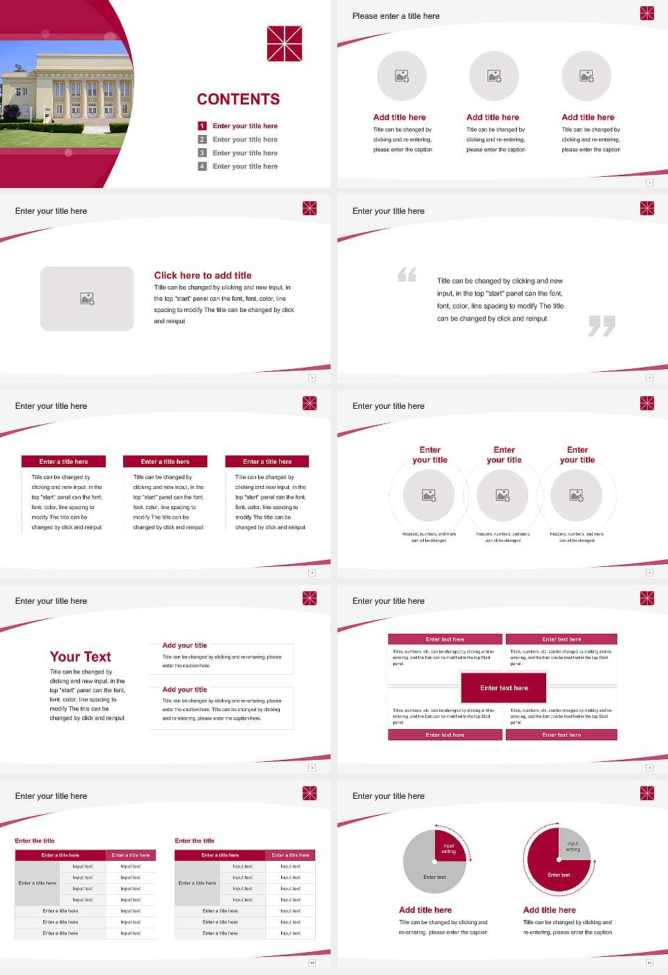 Chapman University Course/Courseware Creation PPT Template16:9 ratio PPT effect preview image2