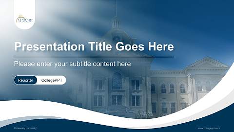 Centenary University Lecture Sharing and Networking Event PPT Template
