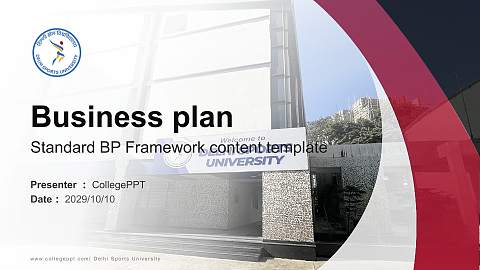 Delhi Sports University Competition/Entrepreneurship Contest PPT Template