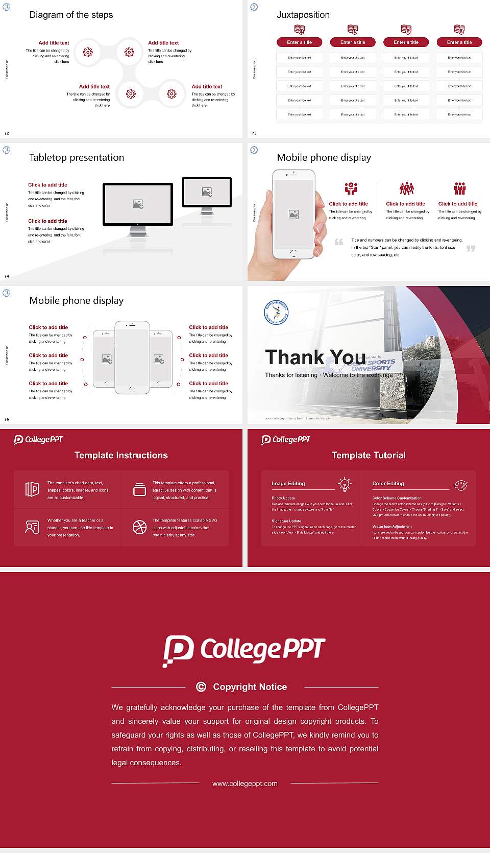 Delhi Sports University Competition/Entrepreneurship Contest PPT Template16:9 ratio PPT effect preview image9
