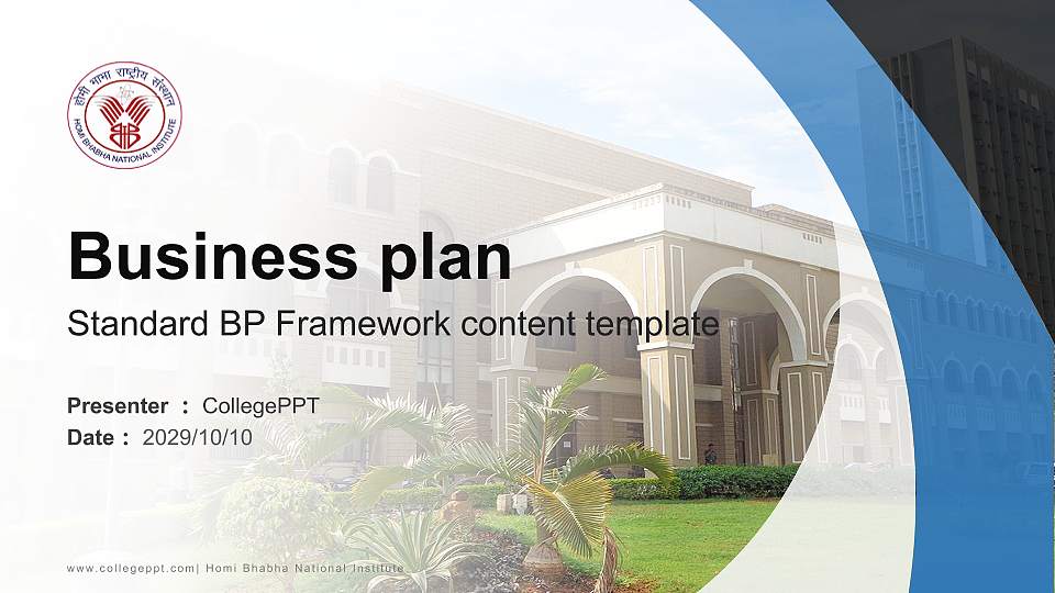 Homi Bhabha National Institute Competition/Entrepreneurship Contest PPT Template16:9 ratio PPT effect preview image
