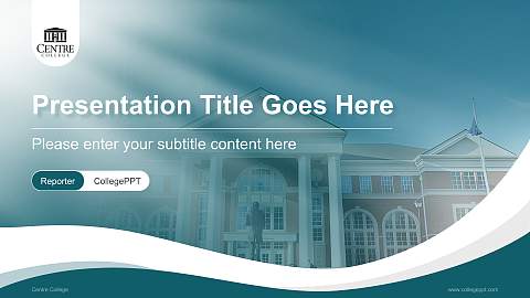 Centre College Lecture Sharing and Networking Event PPT Template