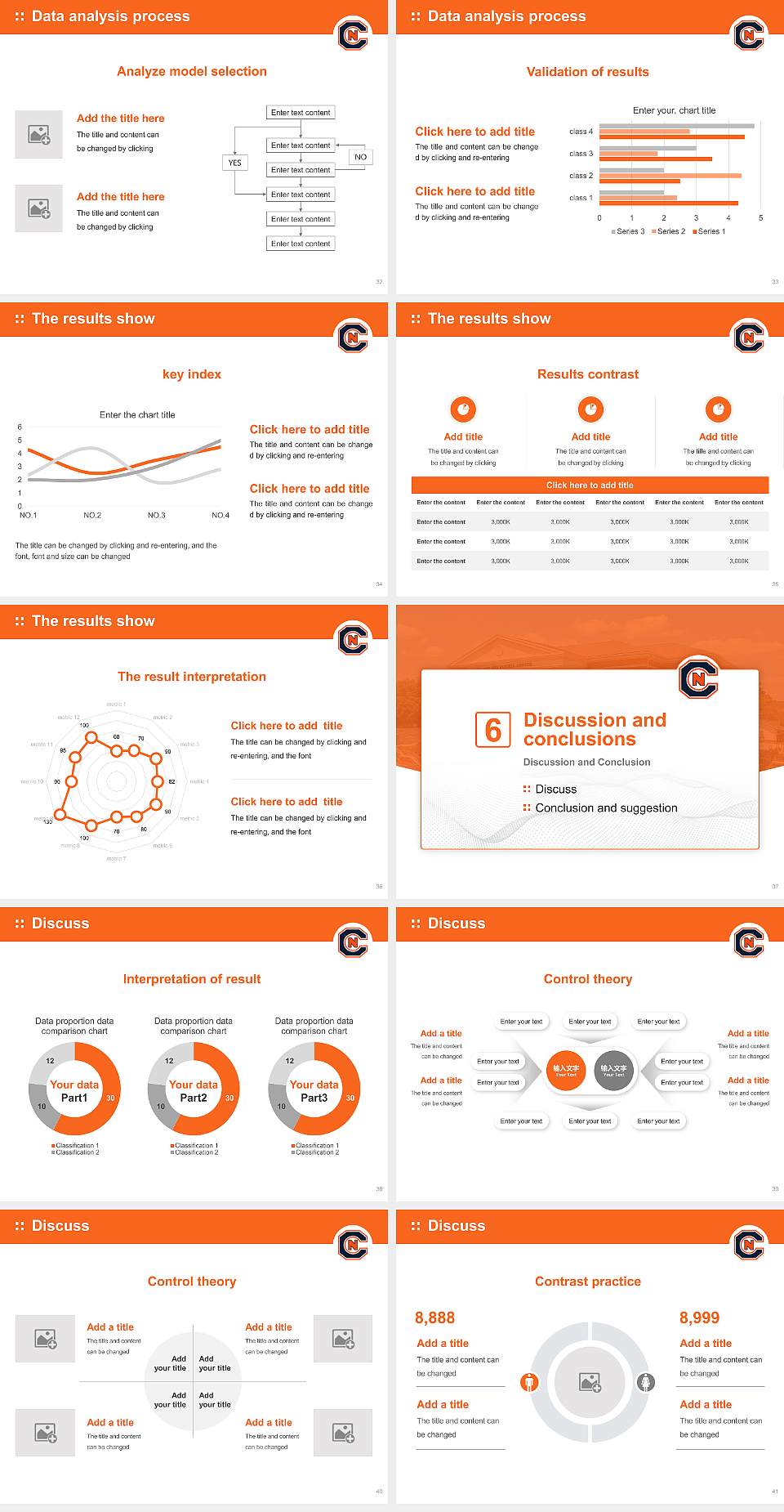 Carson-Newman University Graduation Thesis Defense PPT Template4:3 ratio PPT effect preview image5