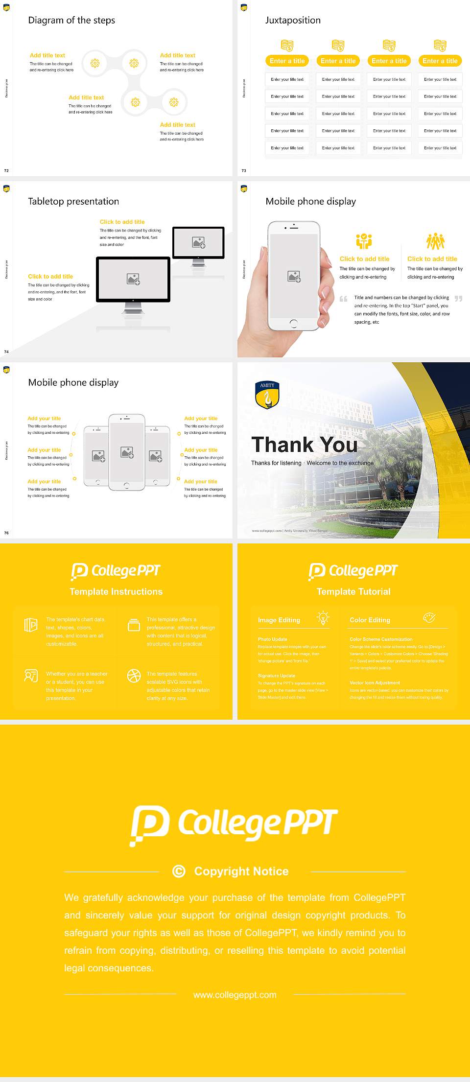 Amity University, West Bengal Competition/Entrepreneurship Contest PPT Template4:3 ratio PPT effect preview image9