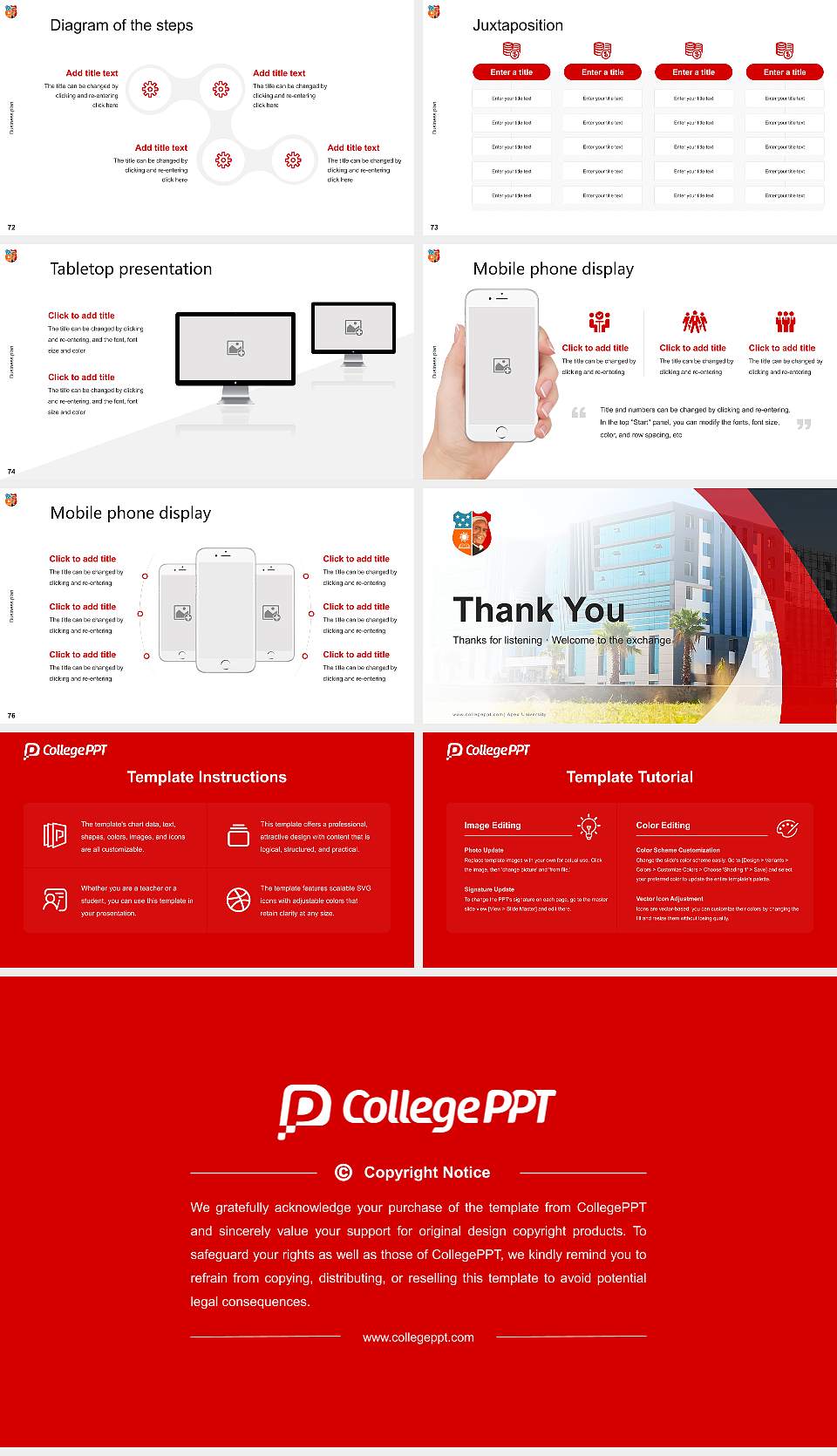 Apex University Competition/Entrepreneurship Contest PPT Template16:9 ratio PPT effect preview image9