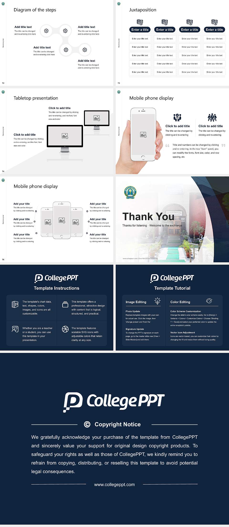 Guru Nanak Dev University Competition/Entrepreneurship Contest PPT Template4:3 ratio PPT effect preview image9