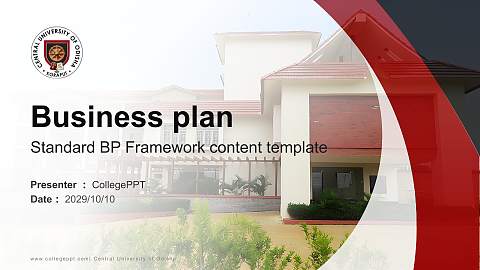 Central University of Odisha Competition/Entrepreneurship Contest PPT Template