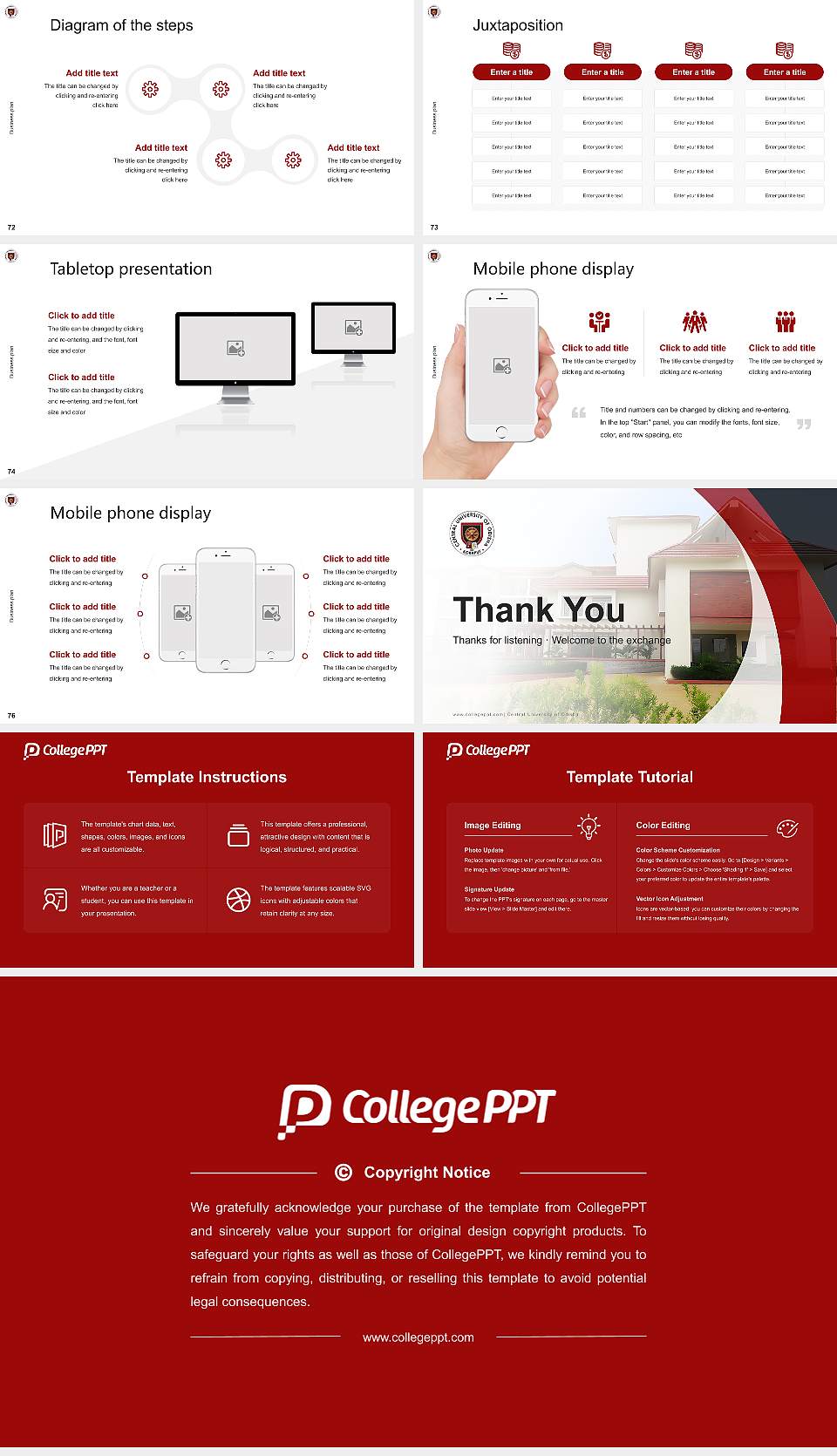 Central University of Odisha Competition/Entrepreneurship Contest PPT Template16:9 ratio PPT effect preview image9