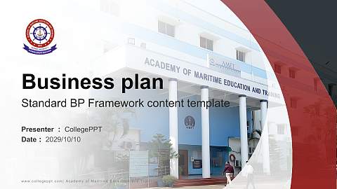 Academy of Maritime Education and Training Competition/Entrepreneurship Contest PPT Template