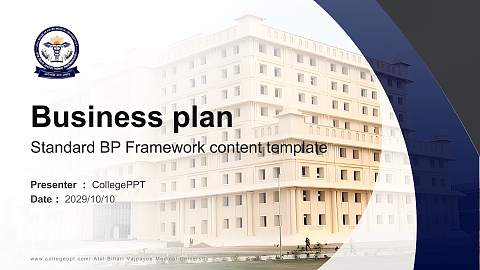 Atal Bihari Vajpayee Medical University Competition/Entrepreneurship Contest PPT Template