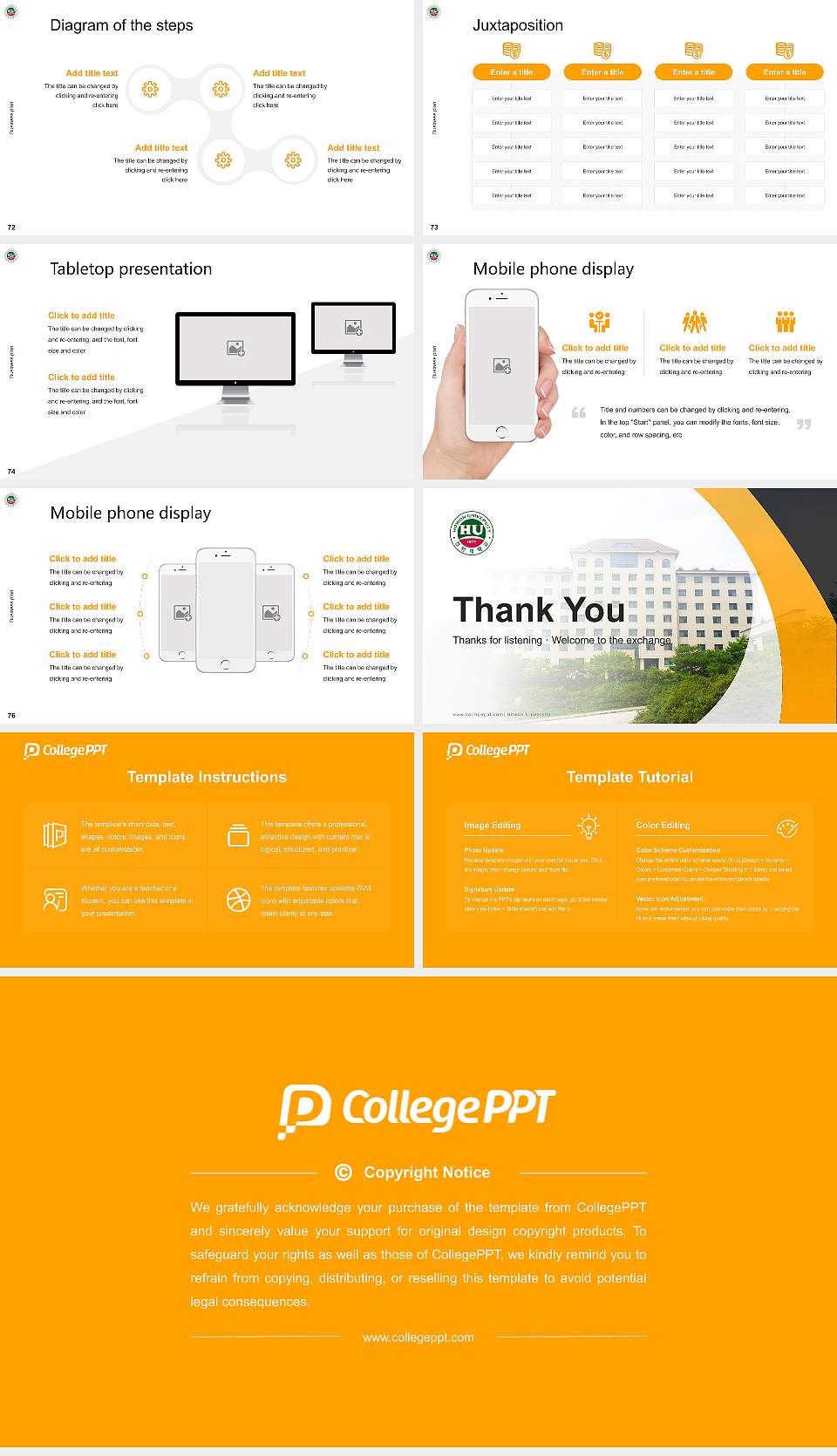 Howon University Competition/Entrepreneurship Contest PPT Template16:9 ratio PPT effect preview image9