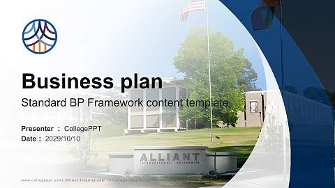 Alliant International University-San Diego Competition/Entrepreneurship Contest PPT Template