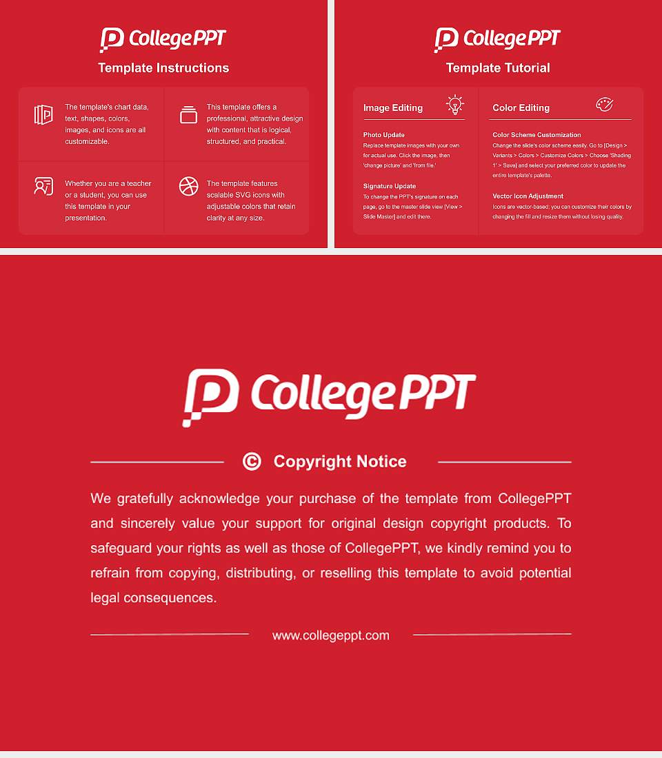 Carthage College Course/Courseware Creation PPT Template4:3 ratio PPT effect preview image5
