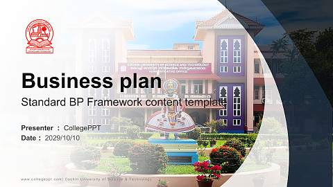 Cochin University of Science & Technology Competition/Entrepreneurship Contest PPT Template
