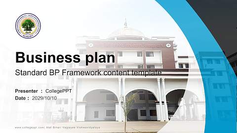 Atal Bihari Vajpayee Vishwavidyalaya Competition/Entrepreneurship Contest PPT Template