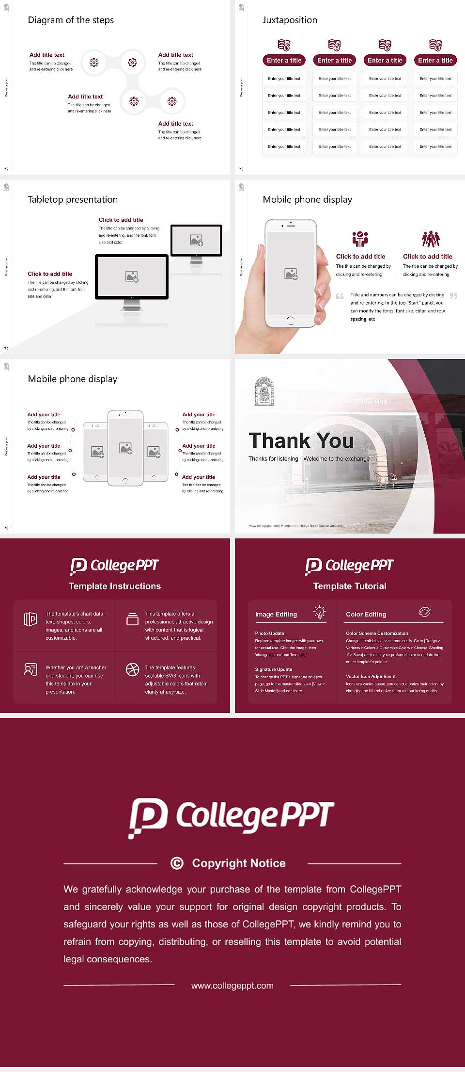 Hemchandracharya North Gujarat University Competition/Entrepreneurship Contest PPT Template4:3 ratio PPT effect preview image9