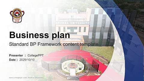 Andhra University Competition/Entrepreneurship Contest PPT Template