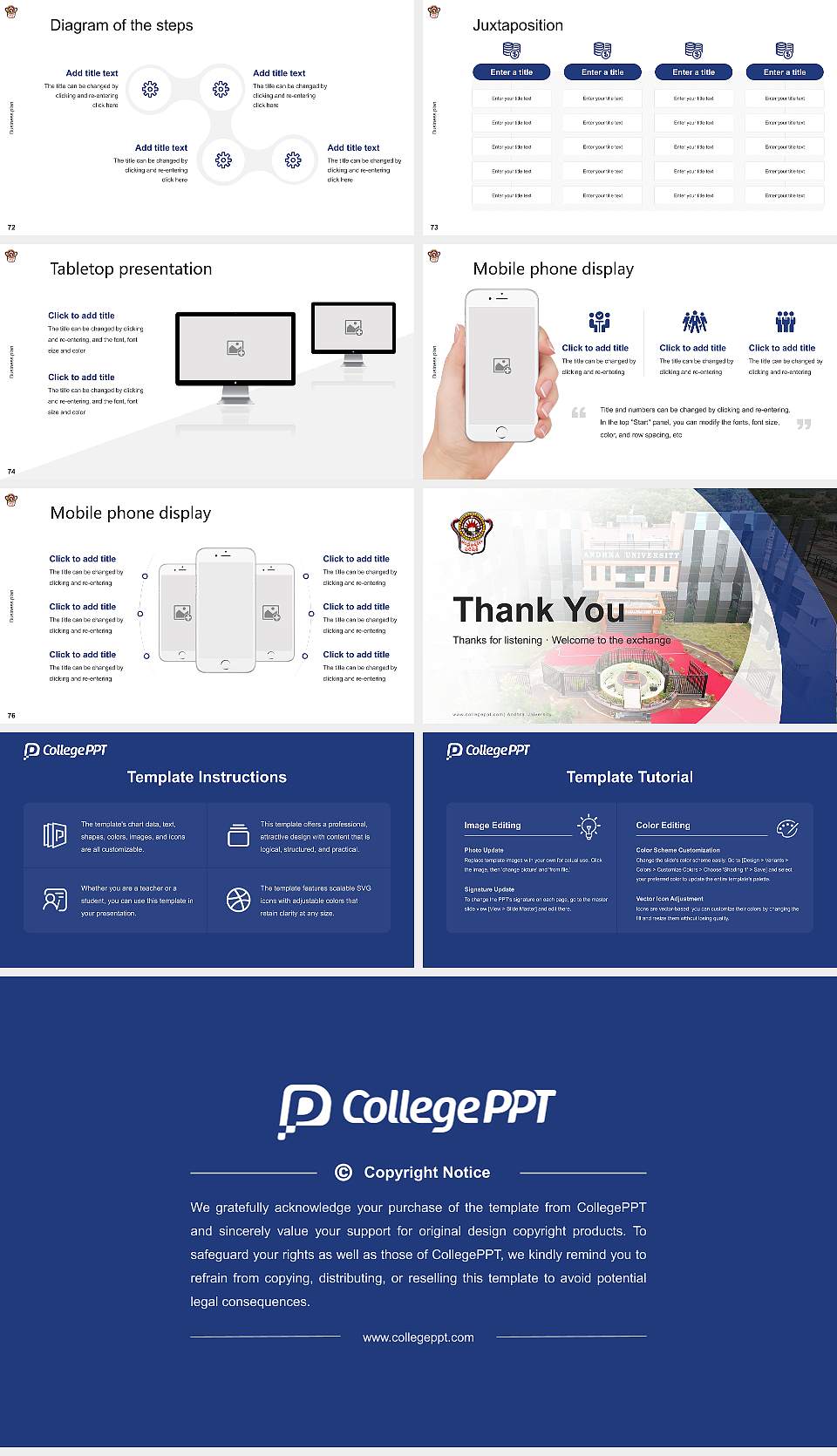 Andhra University Competition/Entrepreneurship Contest PPT Template16:9 ratio PPT effect preview image9