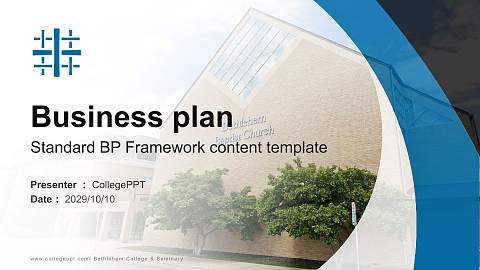 Bethlehem College & Seminary Competition/Entrepreneurship Contest PPT Template
