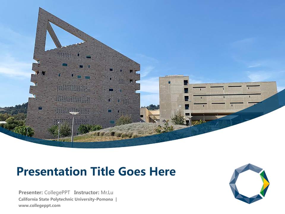 California State Polytechnic University-Pomona Course/Courseware Creation PPT Template4:3 ratio PPT effect preview image5