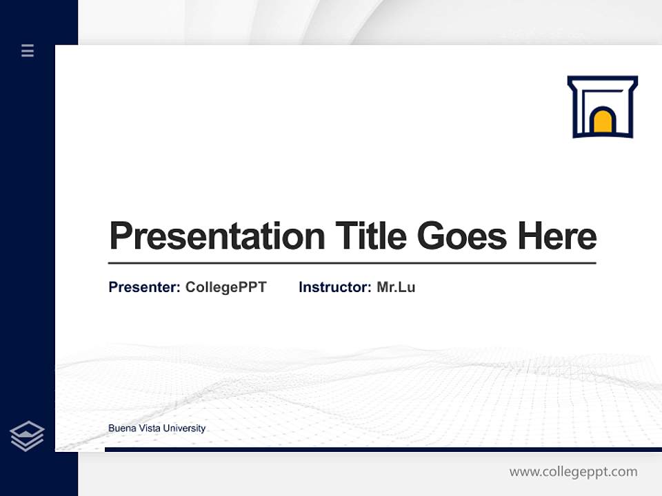 Buena Vista University Thesis Proposal/Graduation Defense PPT Template4:3 ratio PPT effect preview image5