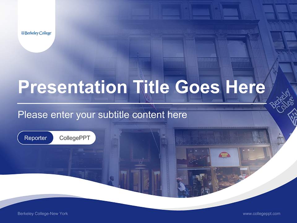 Berkeley College-New York Lecture Sharing and Networking Event PPT Template4:3 ratio PPT effect preview image4