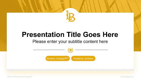California State University-Long Beach National Scholarship Defense PPT Template