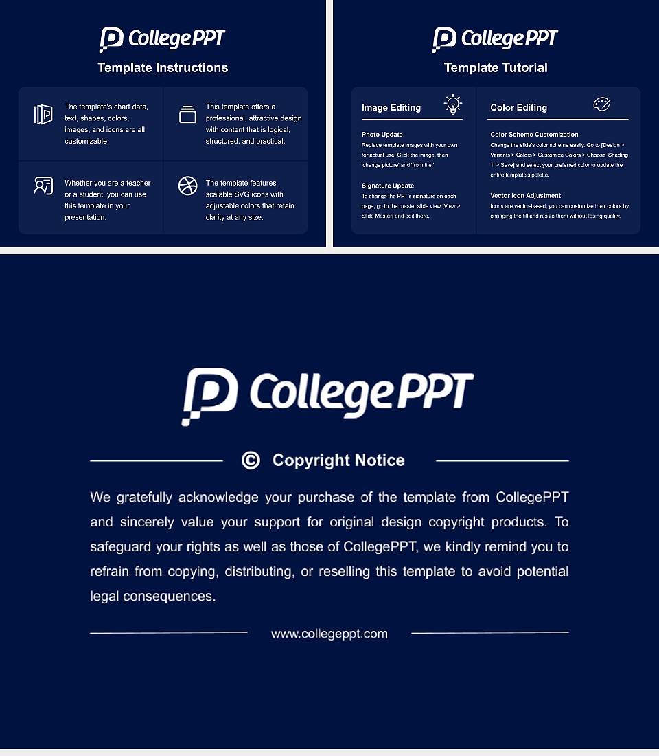 Buena Vista University Course/Courseware Creation PPT Template4:3 ratio PPT effect preview image5