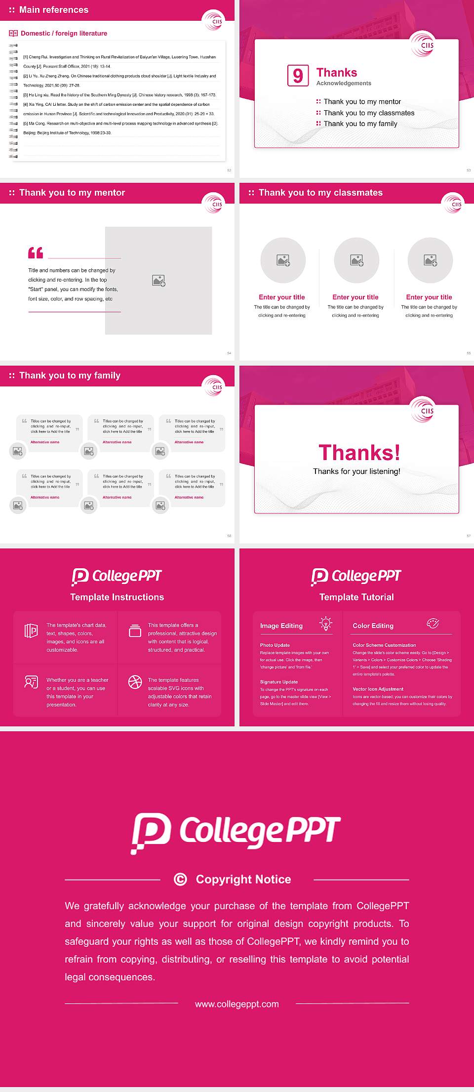 California Institute of Integral Studies Graduation Thesis Defense PPT Template4:3 ratio PPT effect preview image7