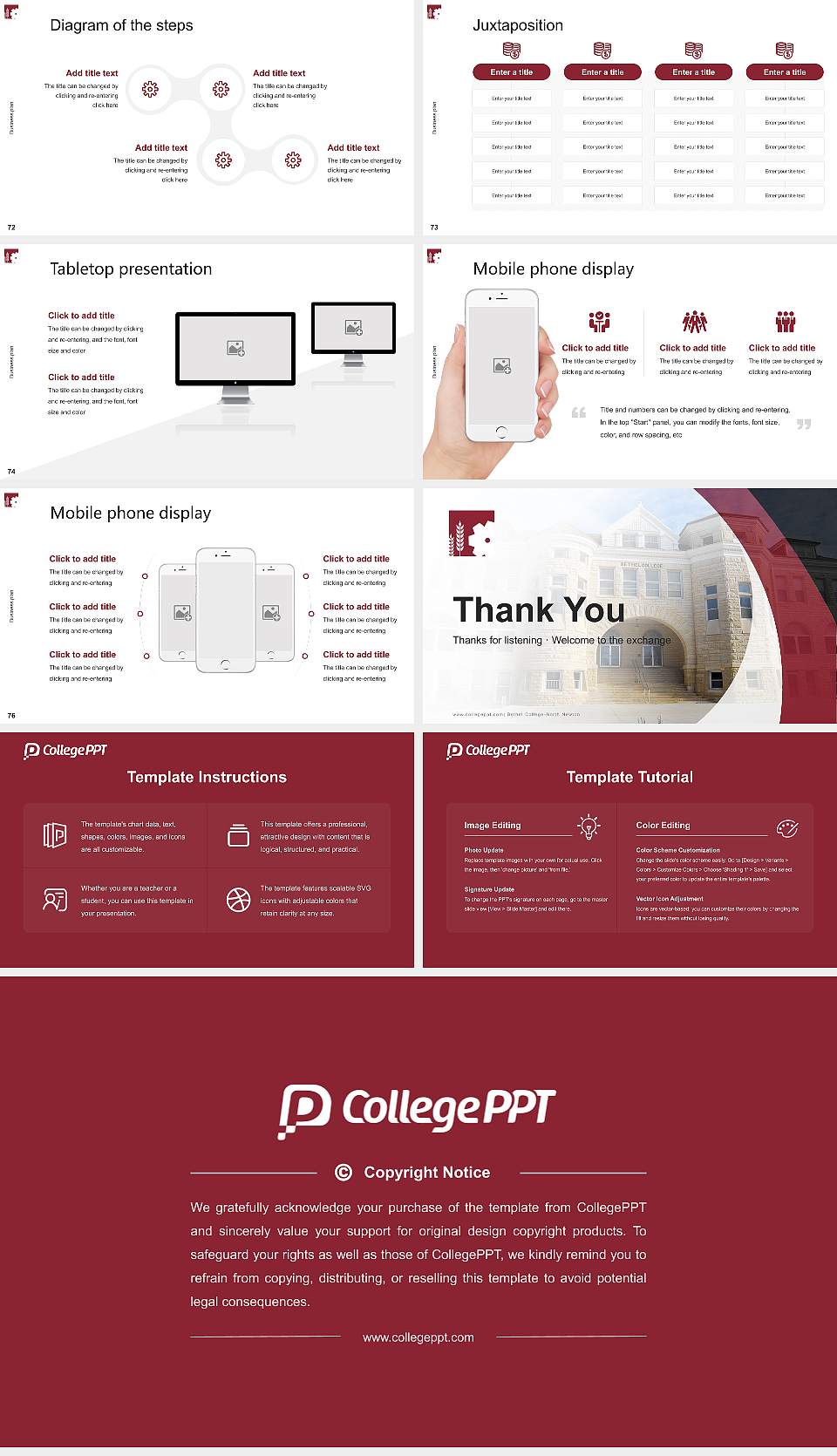 Bethel College-North Newton Competition/Entrepreneurship Contest PPT Template16:9 ratio PPT effect preview image9