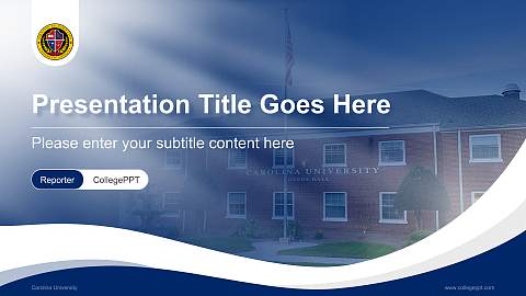 Carolina University Lecture Sharing and Networking Event PPT Template