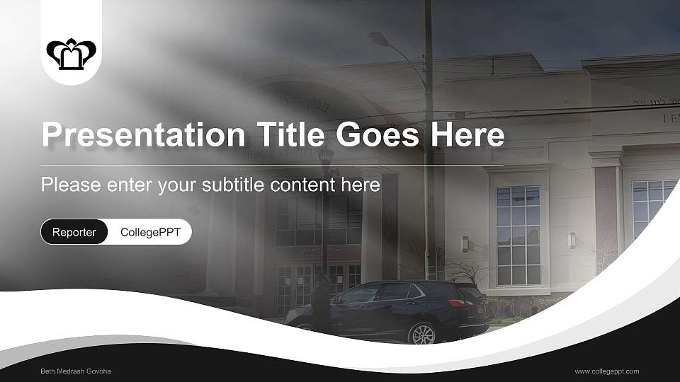 Beth Medrash Govoha Lecture Sharing and Networking Event PPT Template16:9 ratio PPT effect preview image