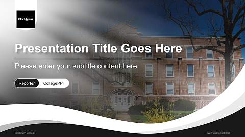 Blackburn College Lecture Sharing and Networking Event PPT Template