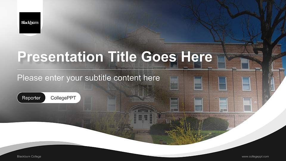 Blackburn College Lecture Sharing and Networking Event PPT Template16:9 ratio PPT effect preview image