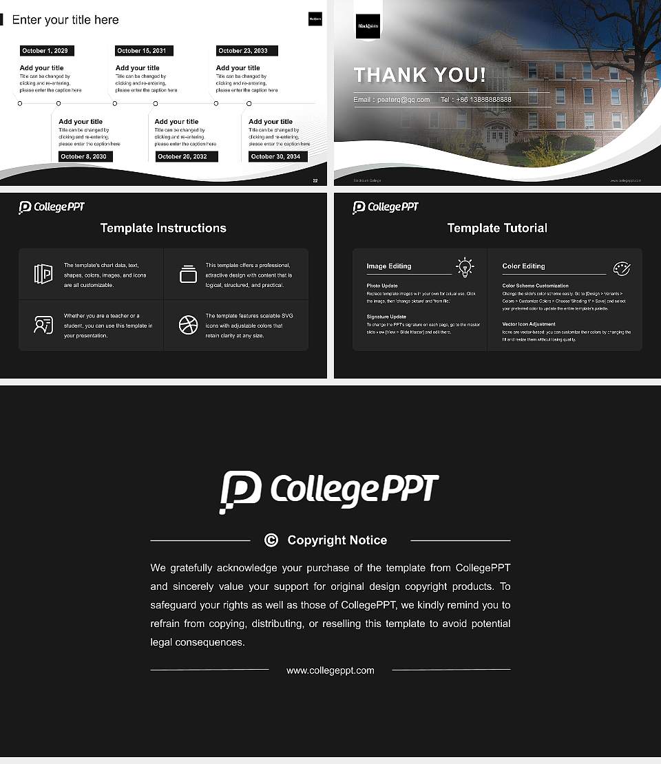 Blackburn College Lecture Sharing and Networking Event PPT Template16:9 ratio PPT effect preview image4