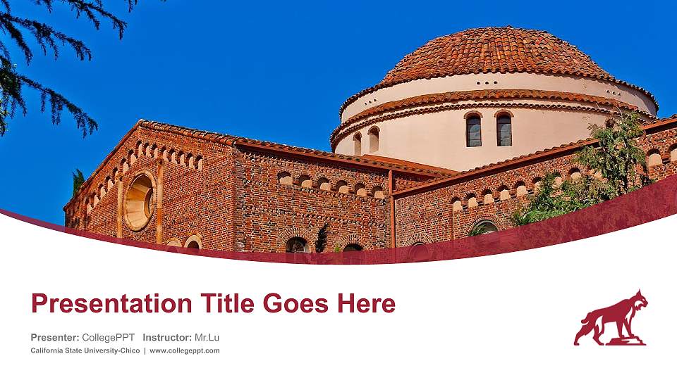 California State University-Chico Course/Courseware Creation PPT Template16:9 ratio PPT effect preview image