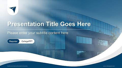 California Intercontinental University Lecture Sharing and Networking Event PPT Template
