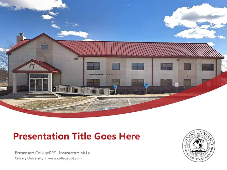 Calvary University Course/Courseware Creation PPT Template4:3 ratio PPT effect preview image5