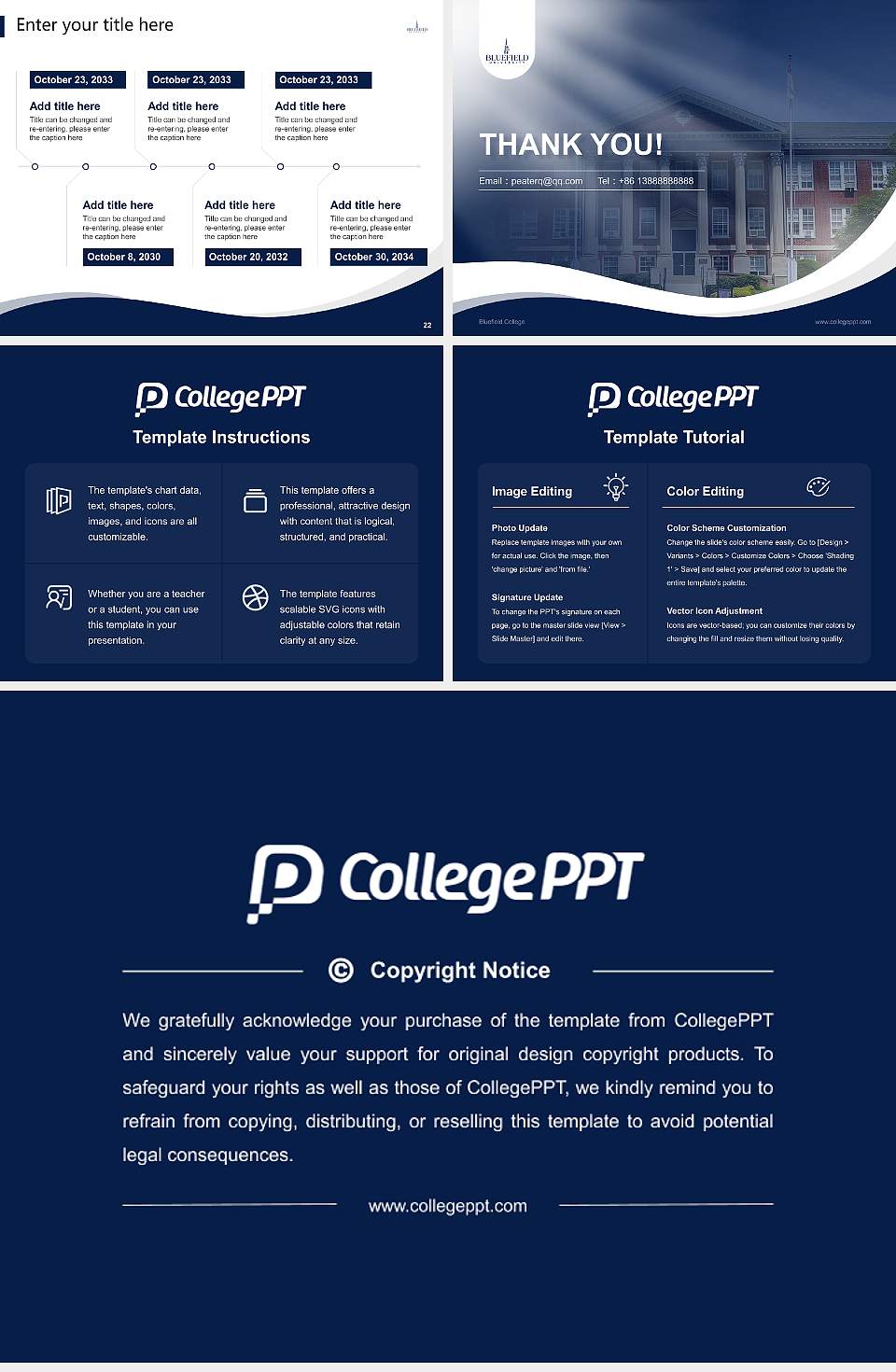 Bluefield College Lecture Sharing and Networking Event PPT Template4:3 ratio PPT effect preview image4