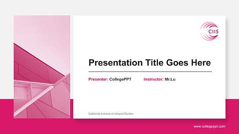 California Institute of Integral Studies General Purpose PPT Template