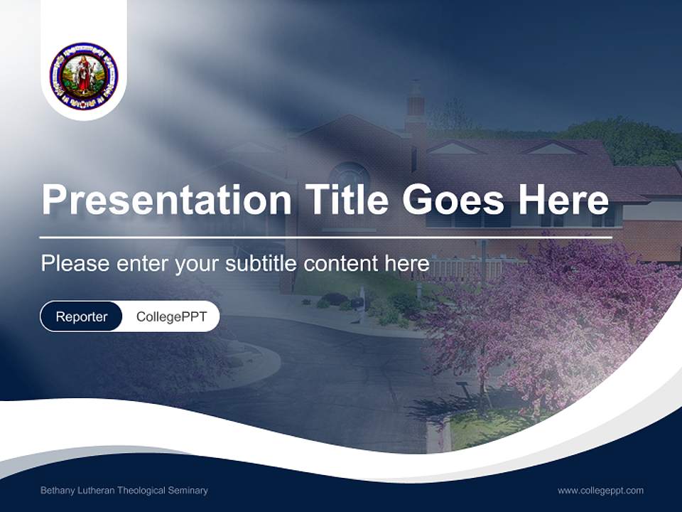 Bethany Lutheran Theological Seminary Lecture Sharing and Networking Event PPT Template4:3 ratio PPT effect preview image4