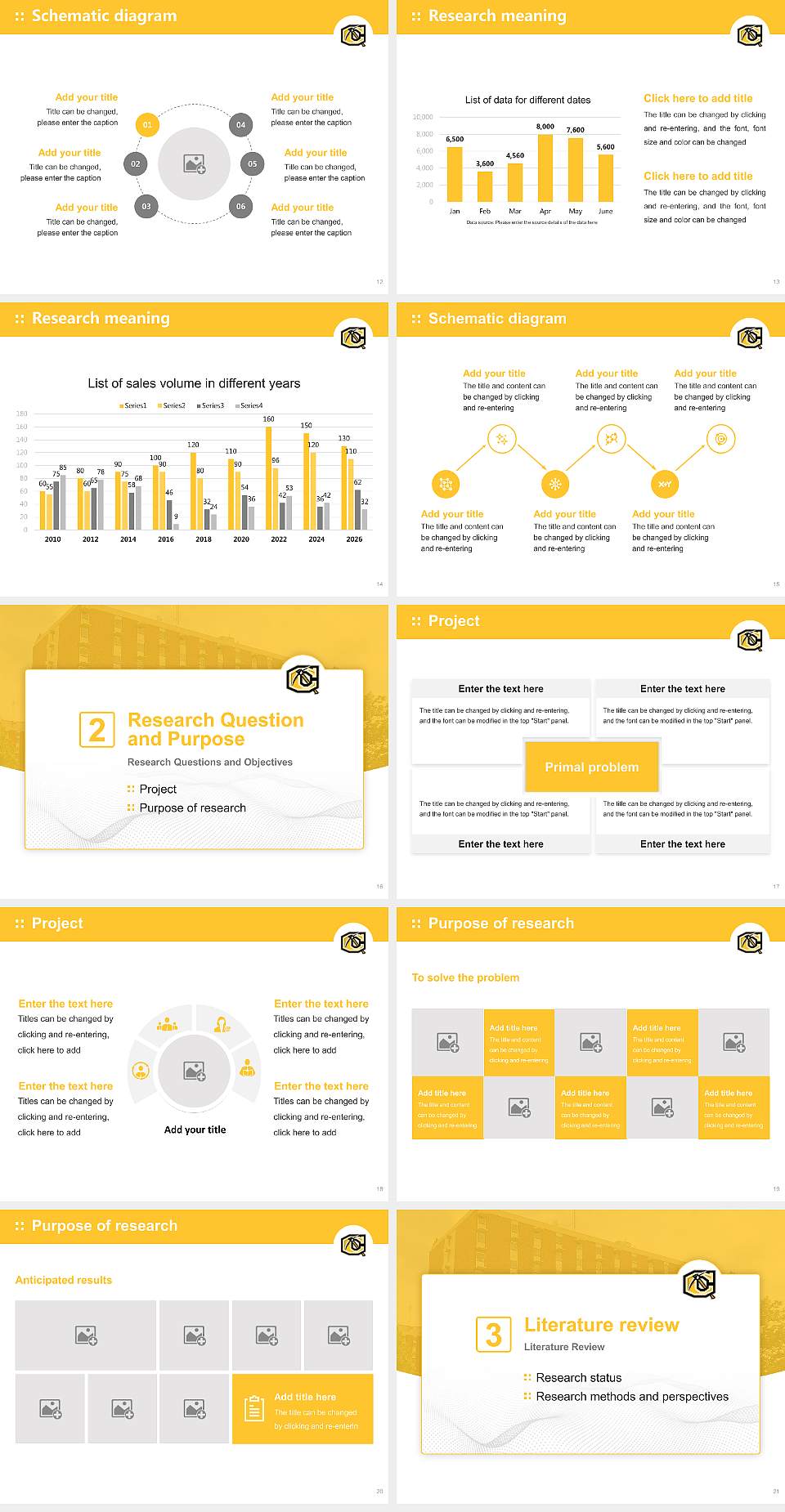 Cameron University Graduation Thesis Defense PPT Template4:3 ratio PPT effect preview image3