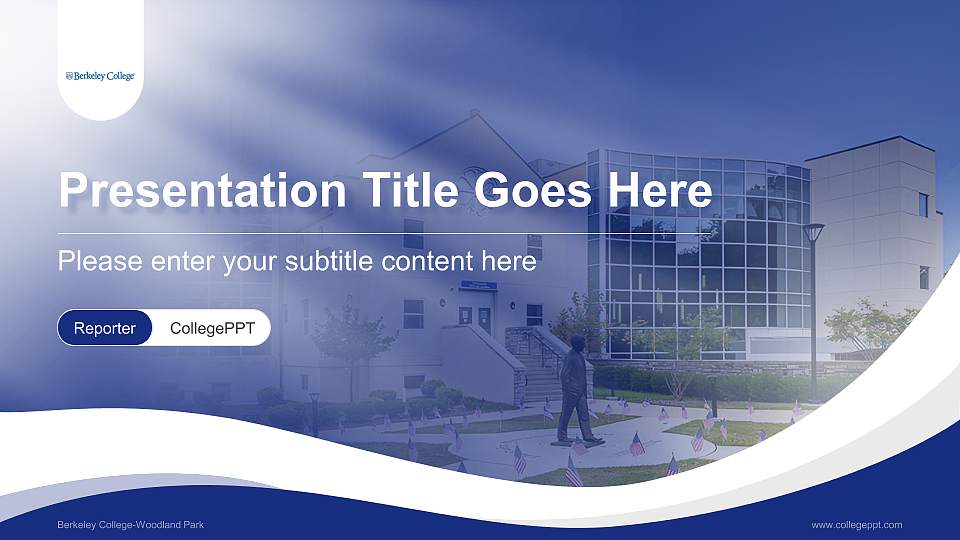 Berkeley College-Woodland Park Lecture Sharing and Networking Event PPT Template16:9 ratio PPT effect preview image