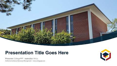 California Institute of Advanced Management Course/Courseware Creation PPT Template