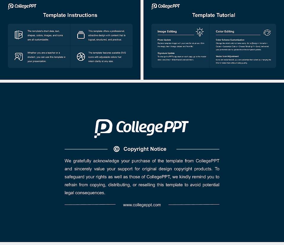 California Institute of Advanced Management Course/Courseware Creation PPT Template16:9 ratio PPT effect preview image5