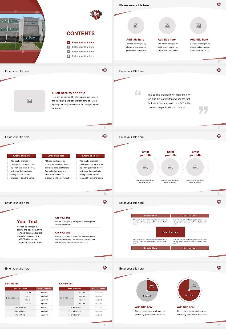 Bethesda University Course/Courseware Creation PPT Template16:9 ratio PPT effect preview image2