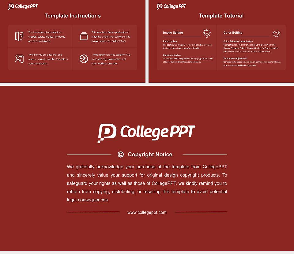 Bethesda University Course/Courseware Creation PPT Template16:9 ratio PPT effect preview image5
